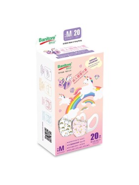Banitore 3d Face Mask Adult M Size 20 pieces