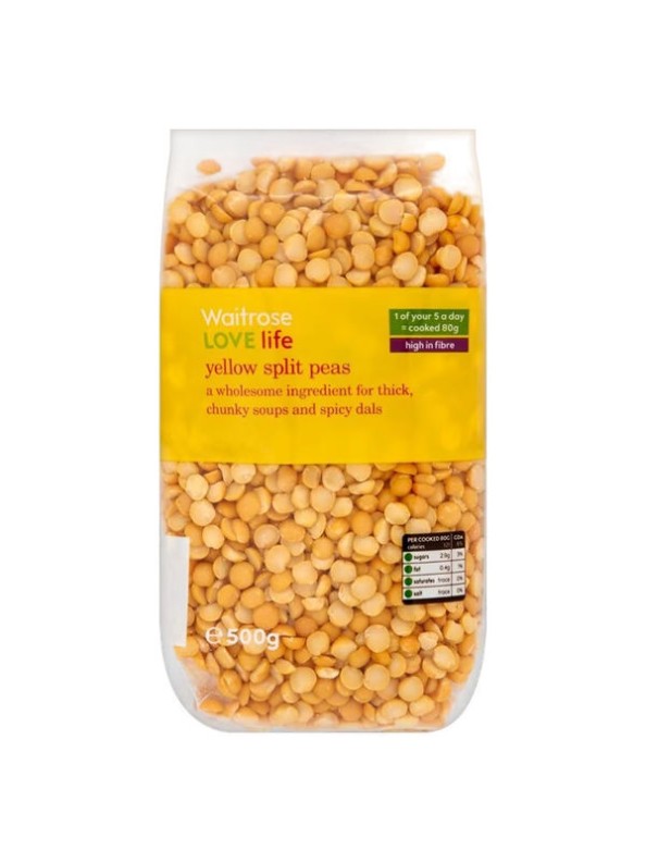 Waitrose Yellow Split Peas 500g