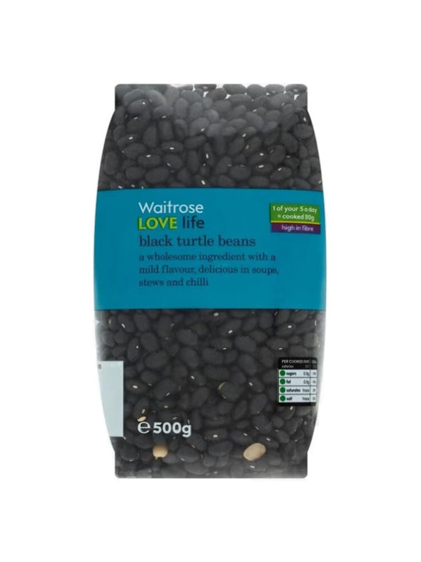 Waitrose Black Turtle Beans 500g