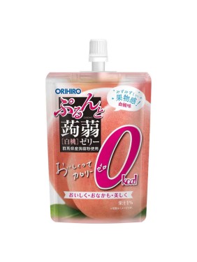 Orihiro Konnyaku Jelly Stand Pck 0kcal Peach 130g