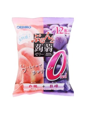 Orihiro Konnyaku Jelly Peach And Grape 12 pieces