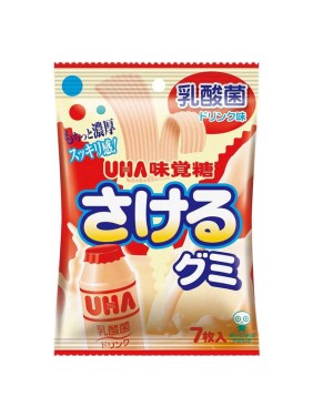 Uha Fruit Juice Gummy Ferment Milk Flavour 7 pieces
