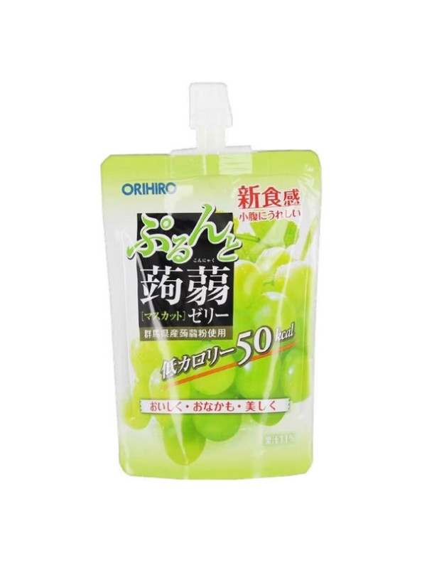 Orihiro Konnyaku Jelly Stand Pouch Muscat 130g