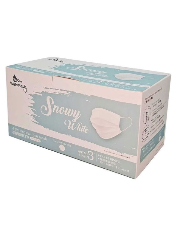 Watson Astm Level 3 Mask Snowy White 30 pieces