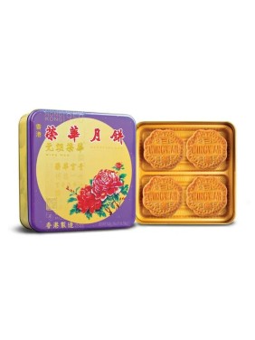 Wing Wah Cake Shop White Lotus Seed Paste Mooncake (4 pieces)