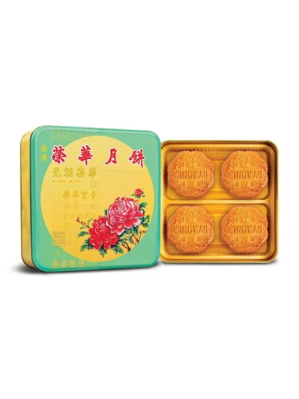 Wing Wah Cake Shop Red Bean Paste Mooncake (4 pieces)