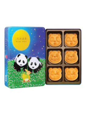 Wing Wah Cake Shop Panda Shaped Assorted Mooncake (6 pieces)