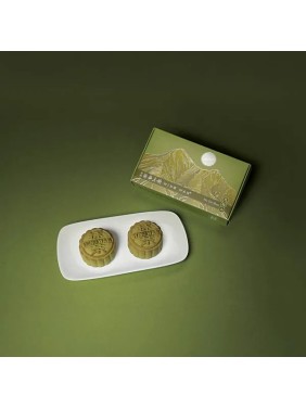 Wing Wah Cake Shop Matcha Red Bean Paste Mooncake (2 pieces)