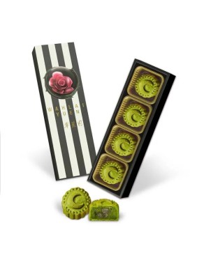 Wah Lai Yuen Matcha Red Bean Puff Pastry Mooncake (4 pieces)