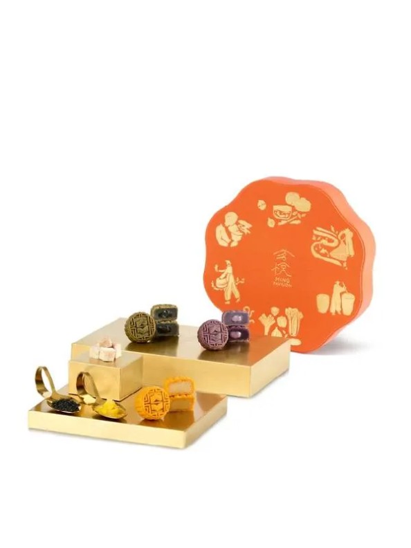 Island Shangri La Hotel Hong Kong Ming Pavilion Sweetness Trio Mooncakes Collection (6 pieces)