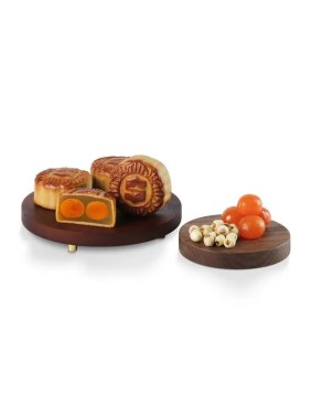 Kowloon Shangri La Hotel Hong Kong Shang Palace Double Egg Yolks with White Lotus Seed Paste Mooncakes (4 pieces)