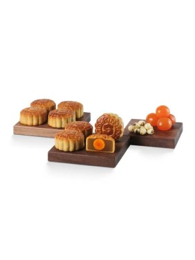 Kowloon Shangri La Hotel Hong Kong Shang Palace Mini Mooncakes with Egg Yolk and White Lotus Seed Paste (8 pieces)