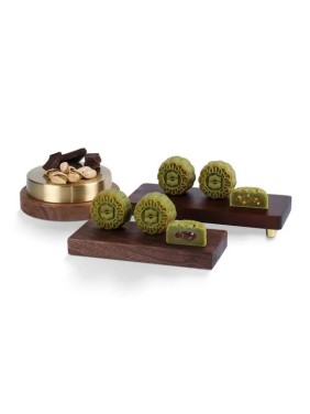 Kowloon Shangri La Hotel Hong Kong Shang Palace Pistachio Mooncake Duet (6 pieces)