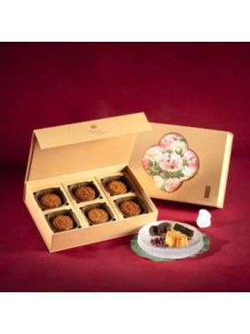 The Royal Garden Hotel Mini Red Bean Paste with Dried Tangerine Peel Mooncake (6 pieces)