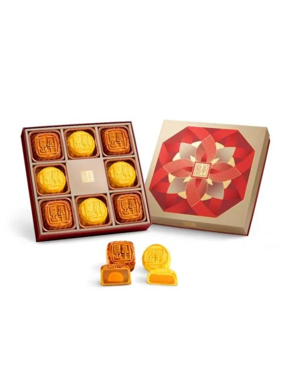 The Peninsula Hotel Hong Kong Mini Egg Custard and White Lotus Seed Paste Mooncake (8 pieces)