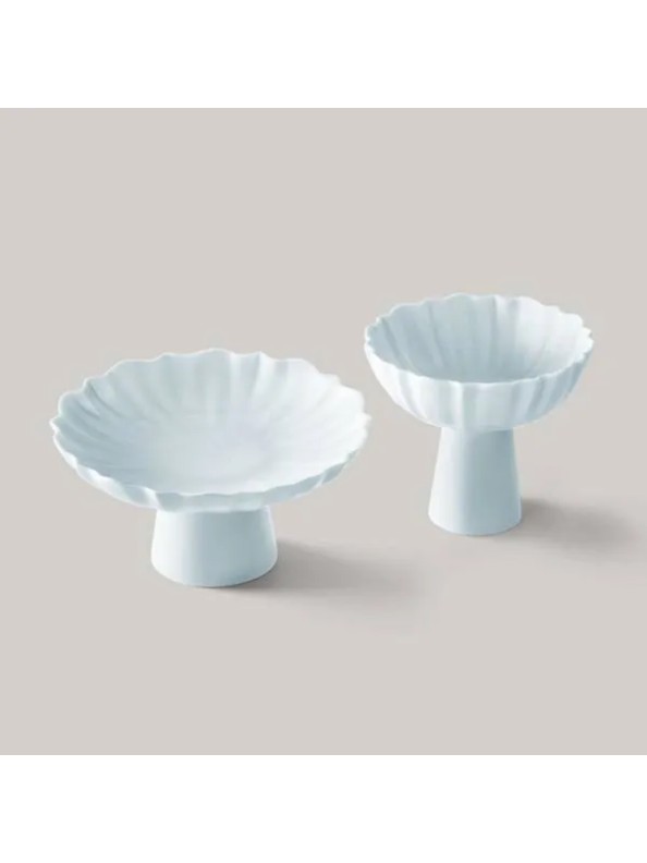 The Peninsula Hotel Hong Kong Celadon-Glazed Porcelain Pedestal Plate Set (2 pieces)