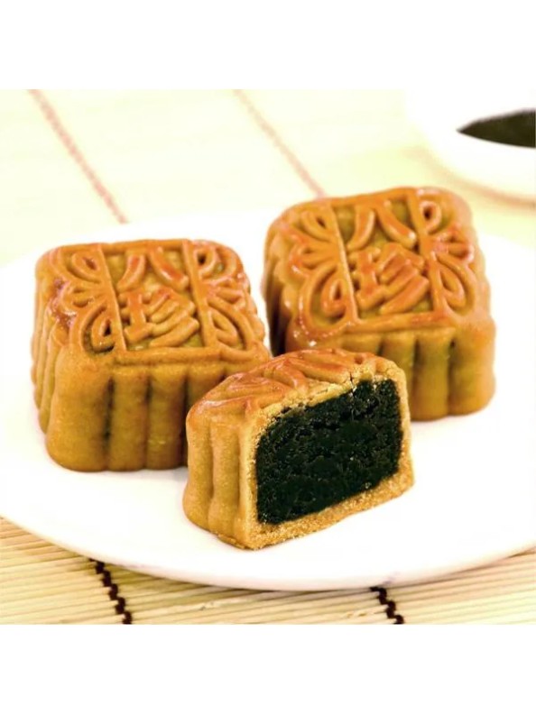 Pat Chun Mini Black Sesame and Lotus Seed Paste Mooncake (1 piece)