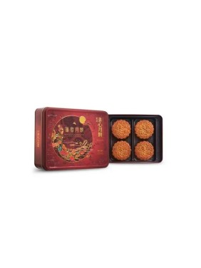 Maxim's Lotus Seed Paste Mooncake with 2 Egg Yolks (4 pieces)