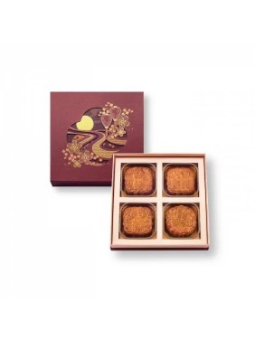 Kee Wah Bakery Quadrangle Mooncake Gift Box (4 pieces)