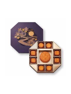 Kee Wah Bakery Premium Eight Star Mooncake Treasure Box (9 pieces)
