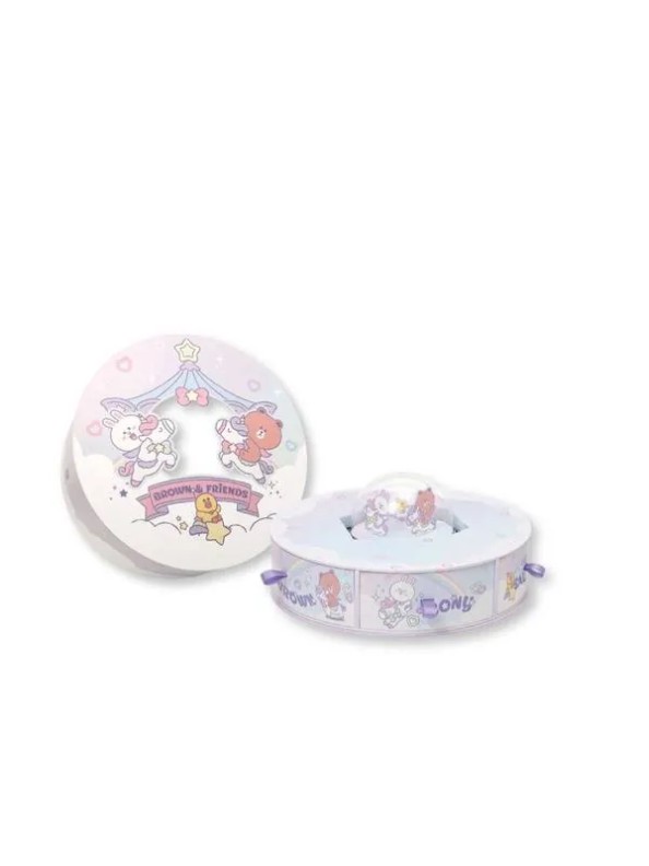 Kee Wah Bakery LINE FRIENDS Assorted Custard Mooncake with Revolving Musical Gift Box (6 pieces)