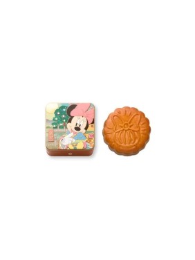 Kee Wah Bakery Disney Mickey and Friends Collection Minnie Gift Box Mini White Lotus Seed Paste Mooncake with Egg Yolk (1 piece)