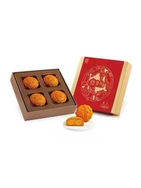 Imperial Patisserie White Lotus Seed Paste Mooncakes with Two Yolks Inheritance Series (4 pieces)