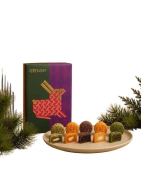 Citysuper Mini Mochi Custard Mooncake Gift Box (6 pieces)