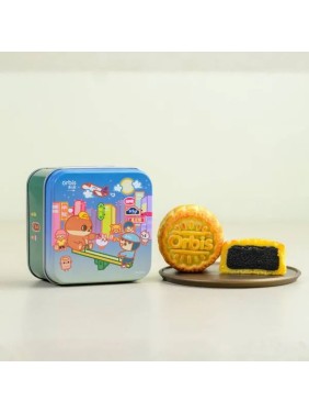 Orbis Din Dong Mini Black Sesame Custard Mooncake 1 piece