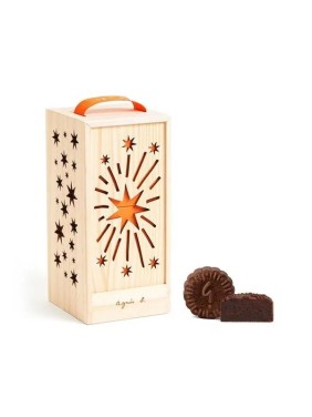 agnès b CAFÉ Chocolate Obsessions Chocolate Custard Mooncake (4 pieces) with Moonlight Lantern